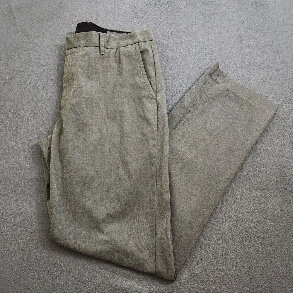 Bonobos Men 35X34 (37X33) Gray Weekday Warrior Friday Straight Leg Dress Pants